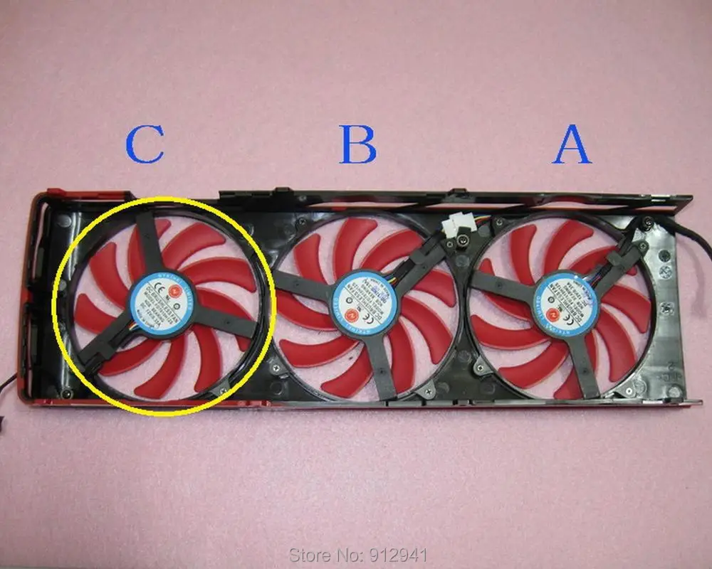 R156c NTK FD7010H12S графика/Видеокарта Круглый Вентилятор Замена 12V 0.35A 4 провода 4Pin для AMD