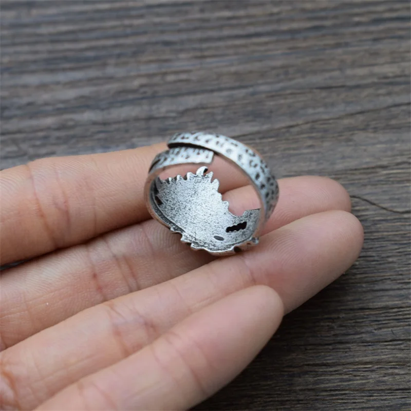 12pcs Domineering Cool Wild Wolf Ring Motorcycle Party Punk Animal Jewelry Adjustable Rings | Украшения и аксессуары