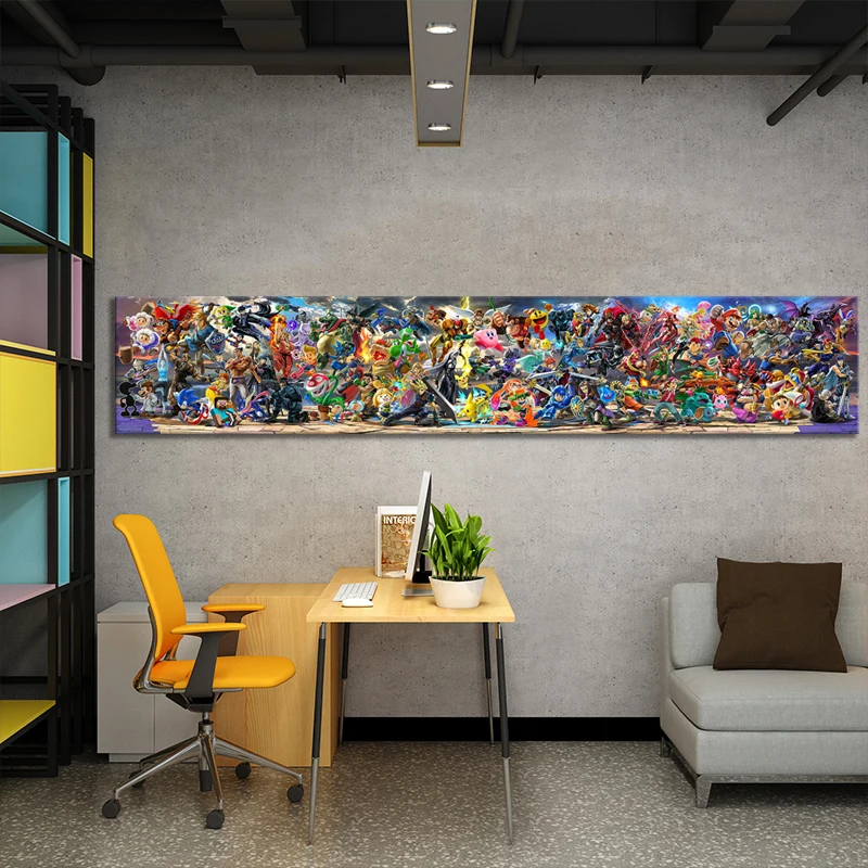 1 шт. Постер для видеоигр с рисунком броса | Дом и сад