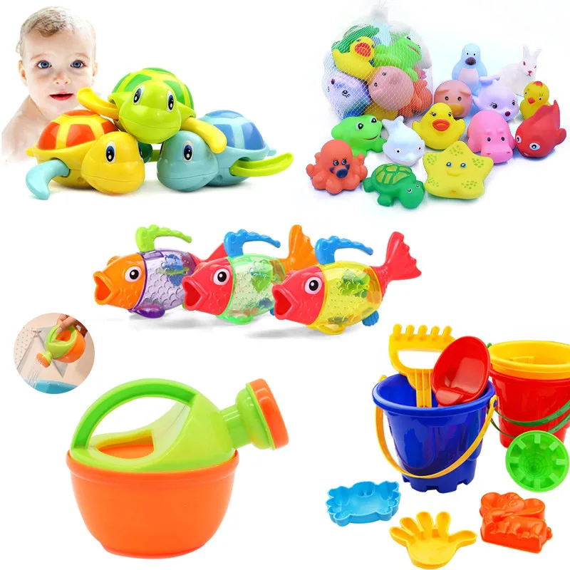 Разнообразные стили милые игрушки для купания детский инструмент душа в ванной