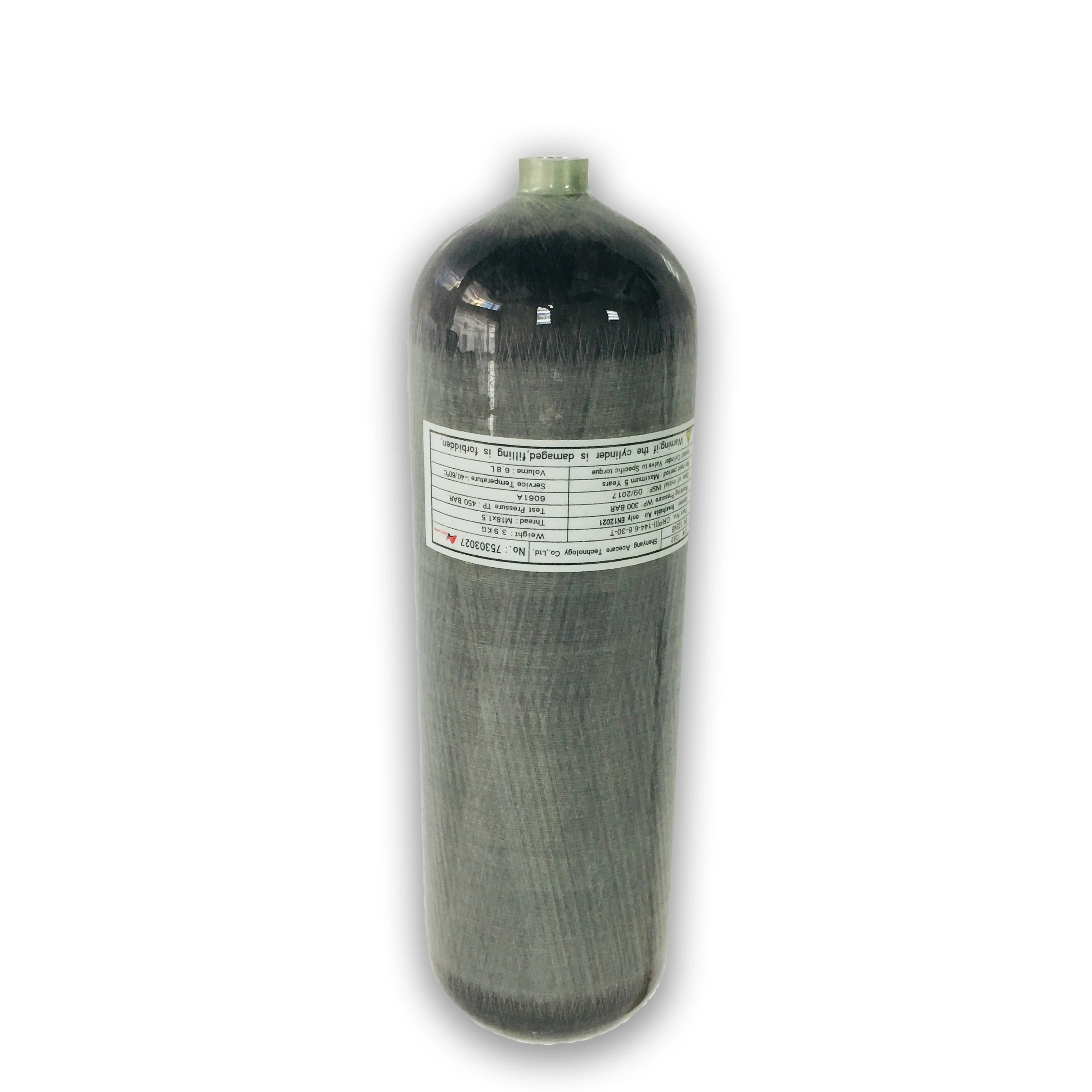 Резервуар для пейнтбола Acecare 2 л/3 л резервуар из углеродного волокна Hpa 4500Psi Pcp ВВС