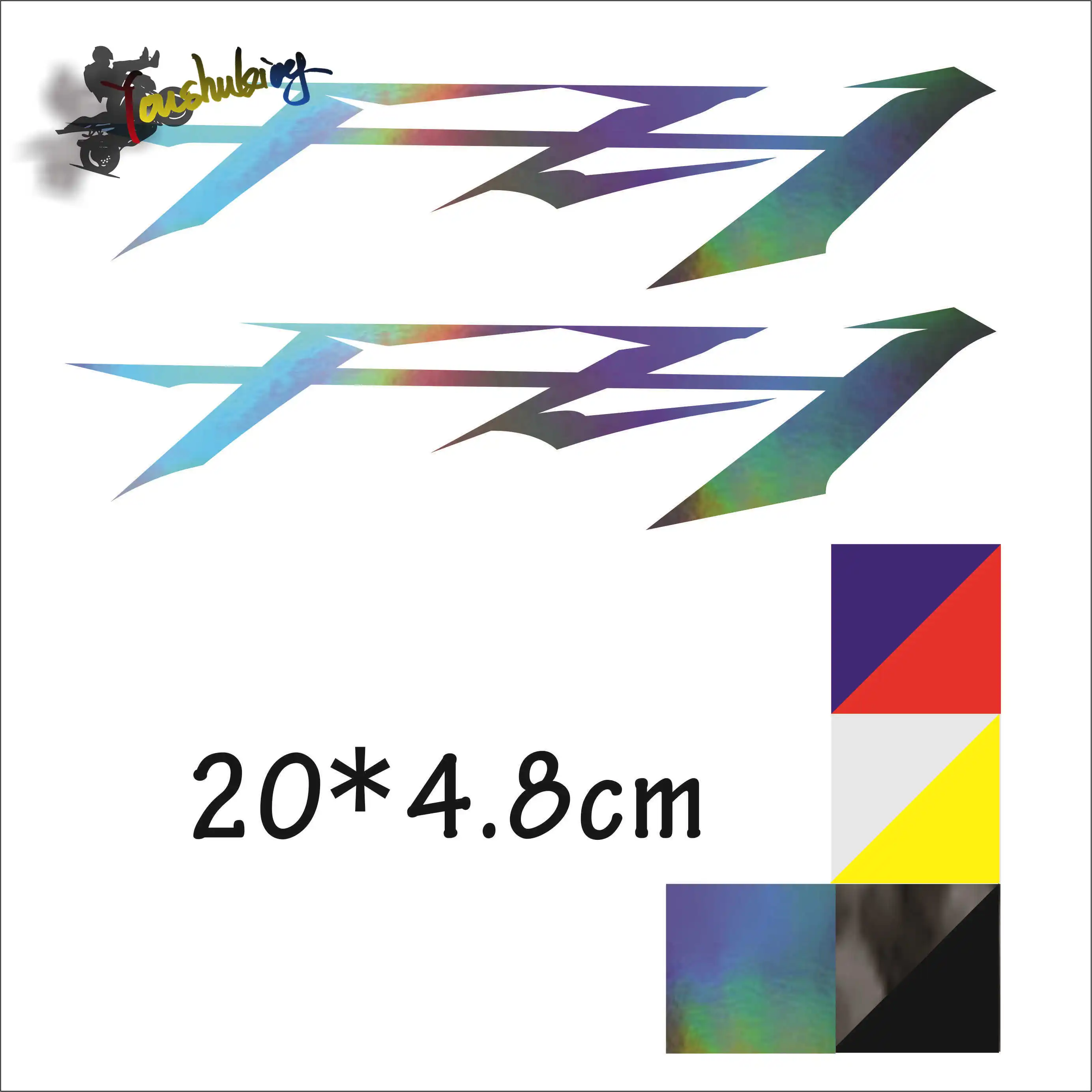 Лидер продаж мотоцикла углеродного черный цвет лазера Светоотражающая наклейка