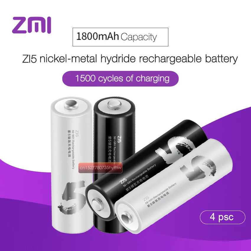 Xiaomi ZMI ZI5 1800mAh 1,2 V перезаряжаемая Ni-MH батарея KTV батарея, батарея дистанционного управления