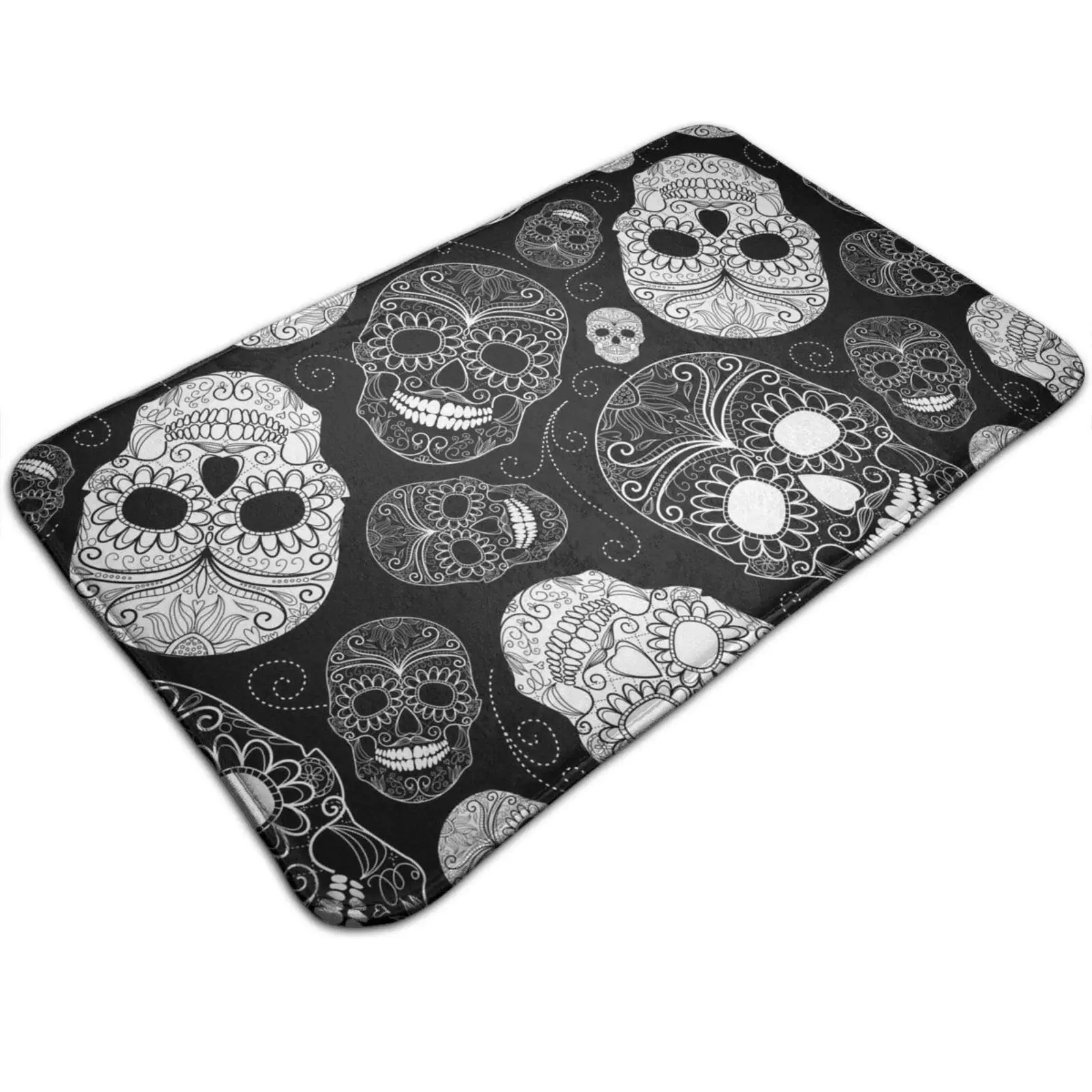 Уникальный День мертвых Хэллоуин сахарные черепа Придверные коврики напольный