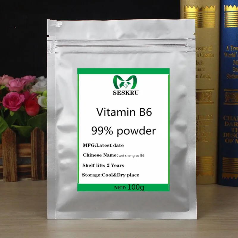 

100g-1000g High quality Vitamin B6 powder, Pyridoxine hydrochloride, wei sheng su B6, free shipping