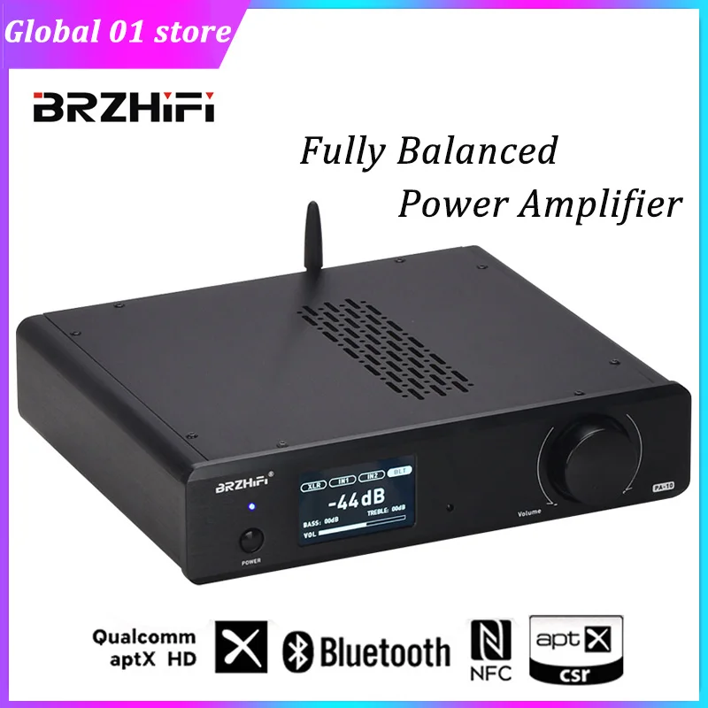 

Полноразмерный усилитель мощности BRZHIFI SK18752 Bluetooth CSR8675 APTX HD класс аудио Hi Fi стерео звуковой усилитель для динамиков