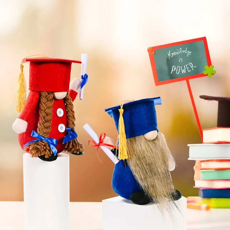 

Graduation Gnome Scandinavian Tomte Nisse Swedish Elf Home Farmhouse Kitchen Decor Shelf Tiered Tray Decorations