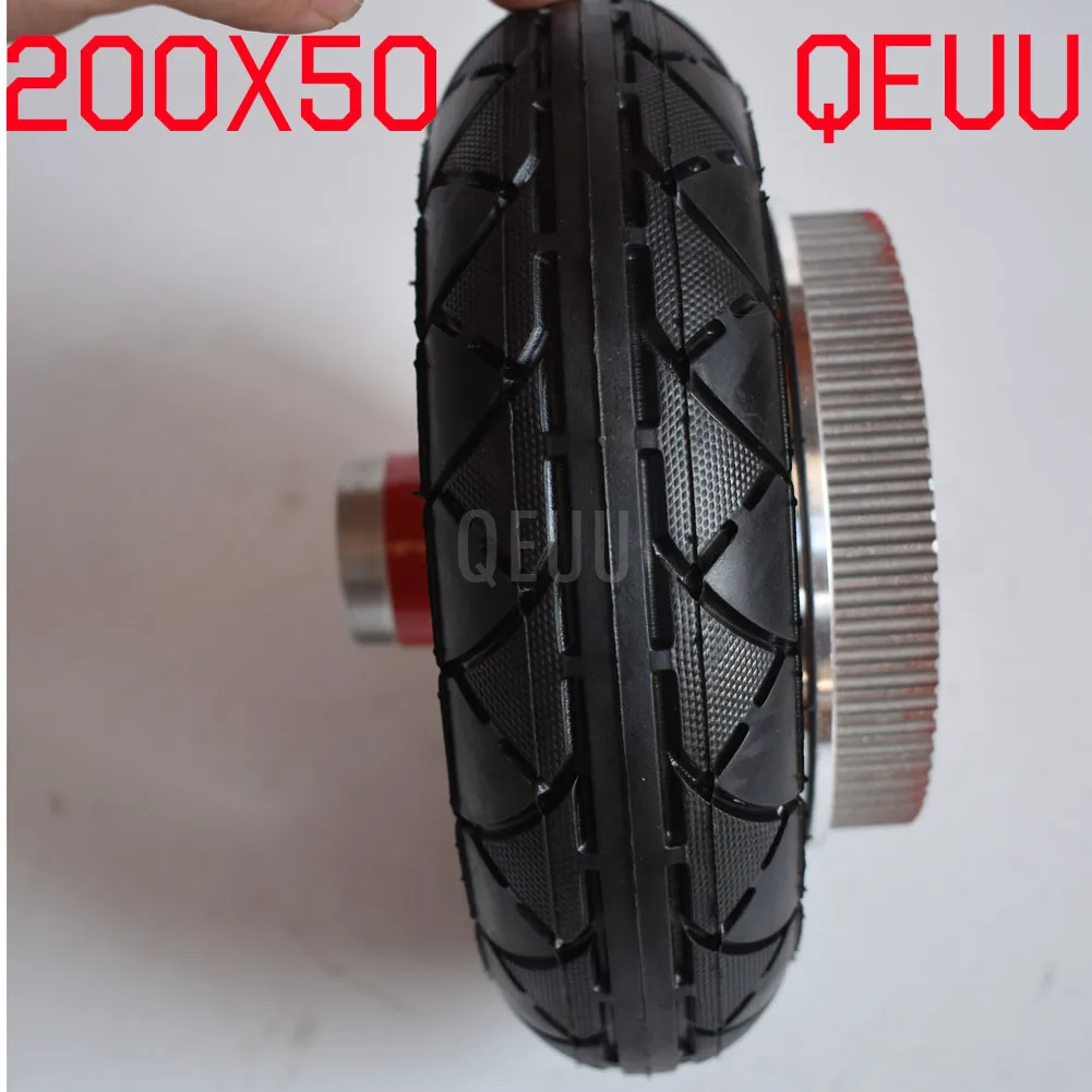 

8 Inch 200x50 Pneumatic Wheel With Aluminium alloy hub Rim For Electric Vehicle Scooter