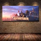 Картина на холсте с изображением игры Последняя Фантазия 7, без рамки, тифа, облако и Аэрис, украшение для дома, Постер Мультфильма фильма настенные картины