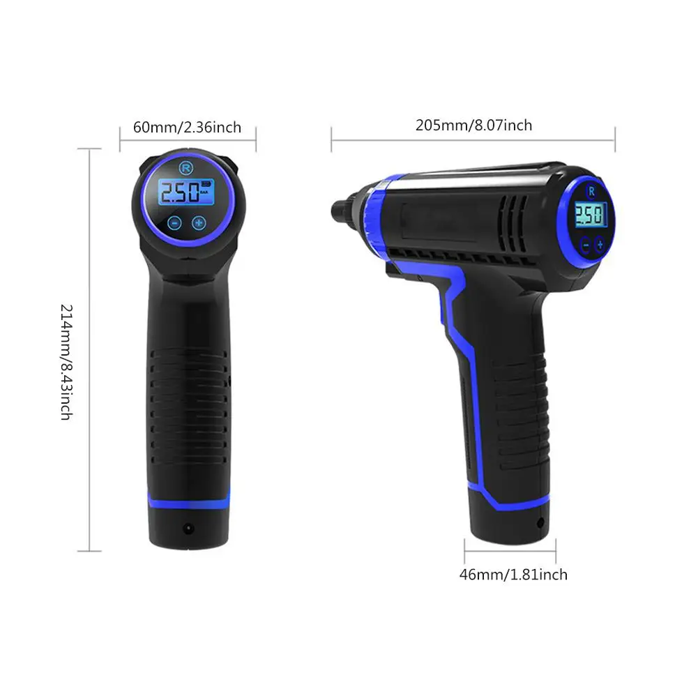

Handheld Intelligent Digital Display Charging Wireless Car Air Pump Portable Tire Pump Inflator Electric LED Car Air Compressor