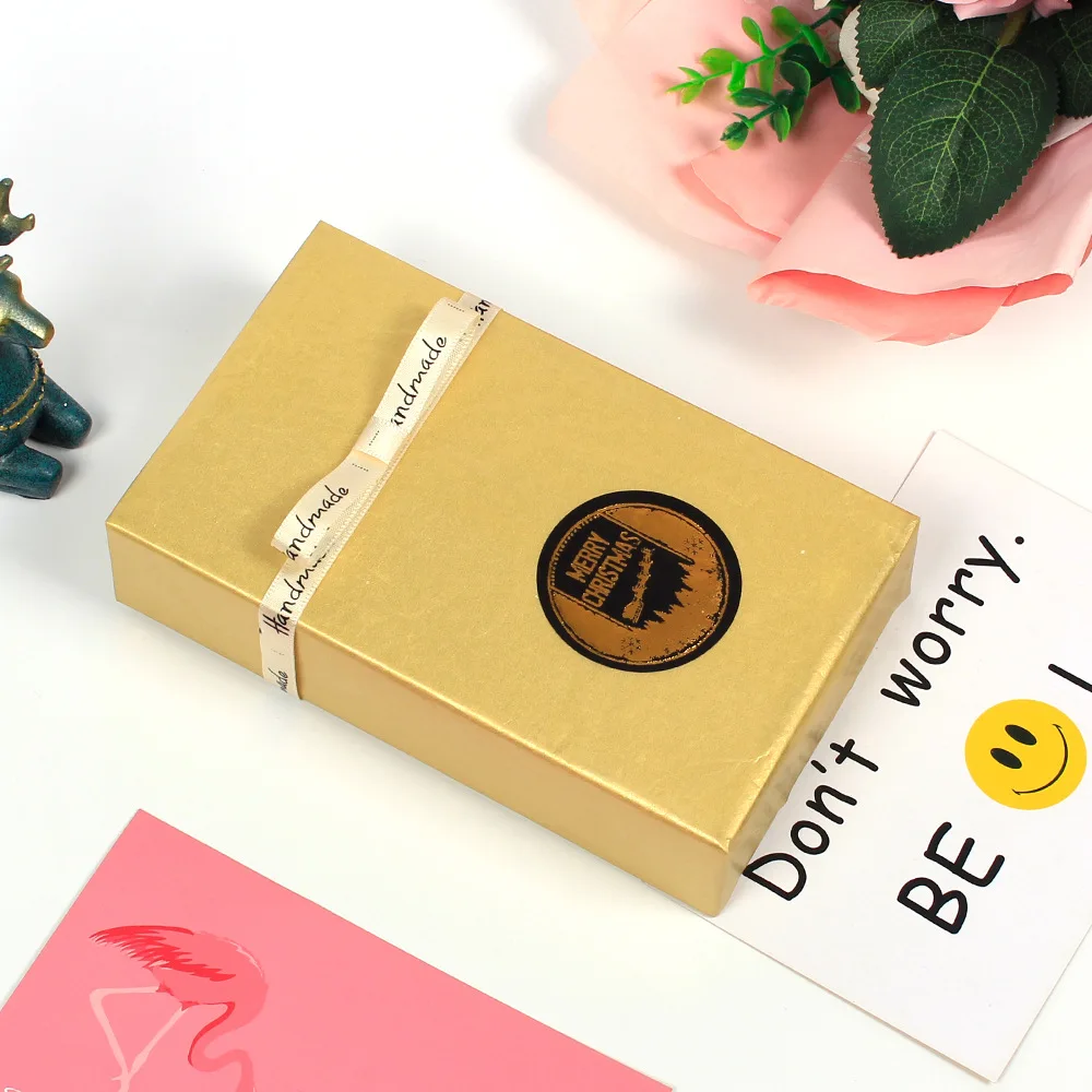 10 шт. Золотая бумажная папиросная Рождественская подарочная упаковка Серебряное