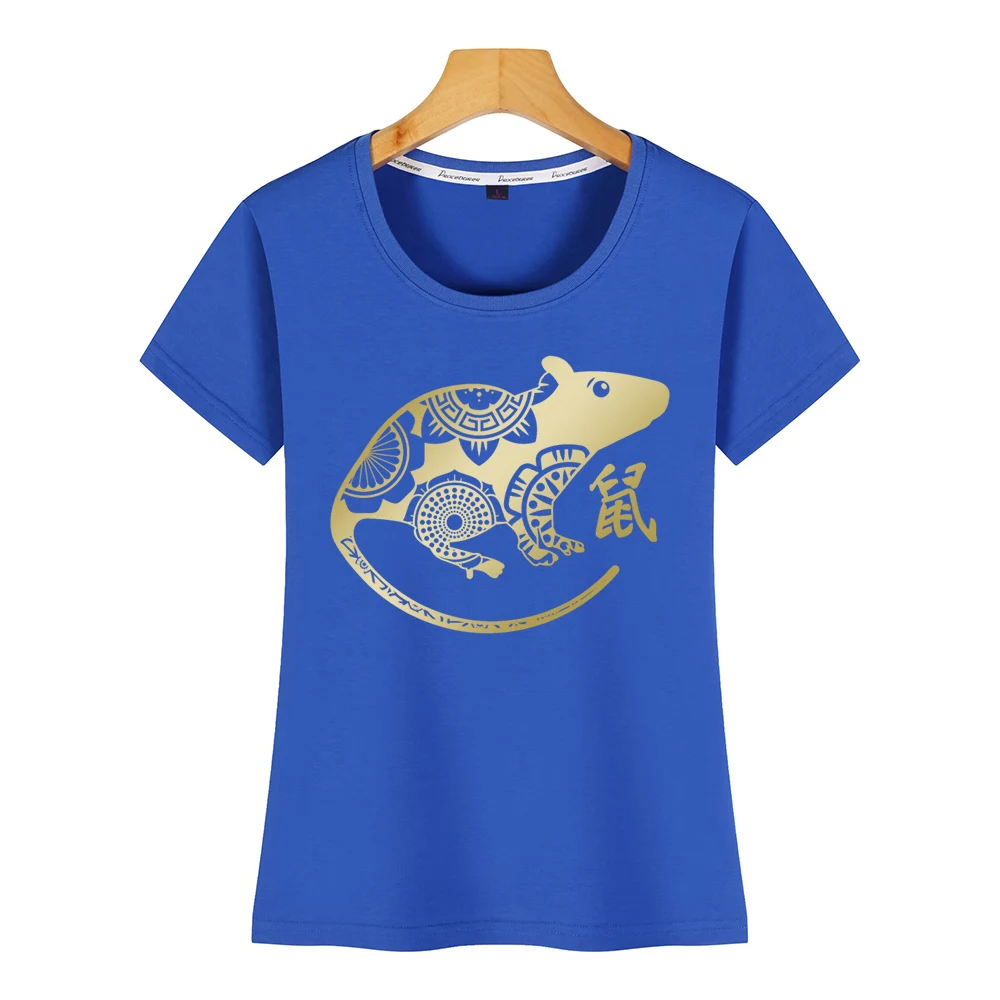 Женские футболки китайский новый год бело-серые кисточки дизайн черный