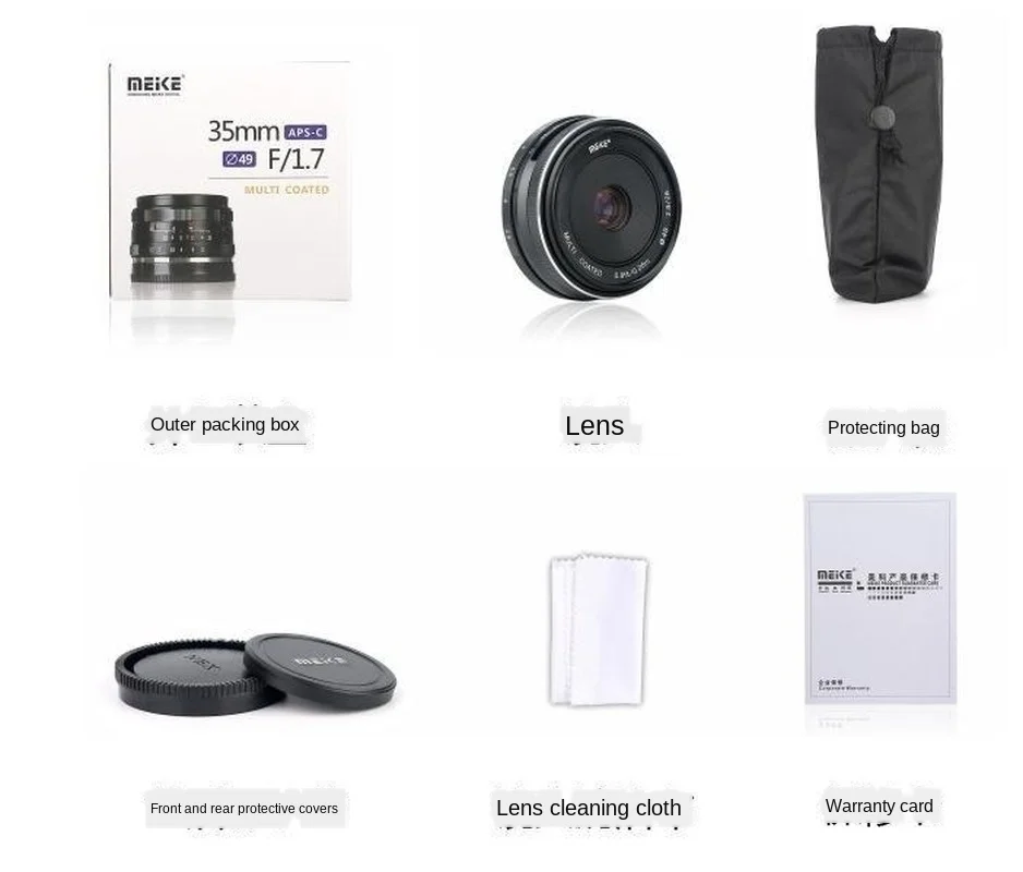 

Meike Camera 35mm F1.7 Aperture Manual Focus Lens for Canon Eosm Nikon1 M43 Gh5 Sony Nex7 A7 A6500 Fujifilm X-A3 XE3 XM1 XT20