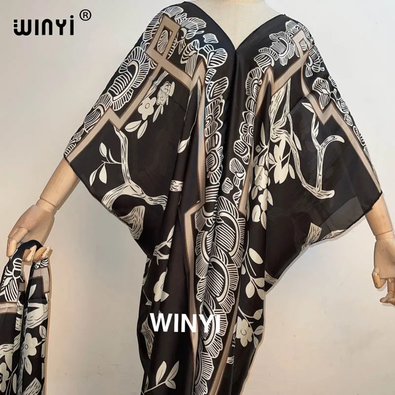 WINYI 2021 Dresses For Women Quarter Arabia Design Loose Dress Maxi Long Femme Vestidos Summer Autumn Party Elegant Dress
