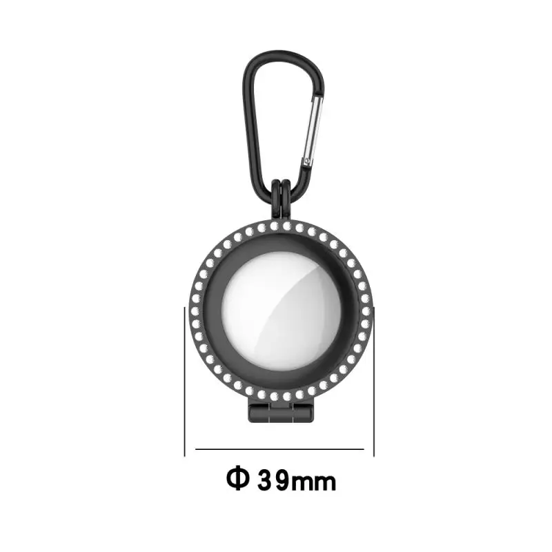 

Protective Cover For AirTags Metal Diamond-bordered Case Location Tracker Protector AirTags Bluetooth Tracker Accessories