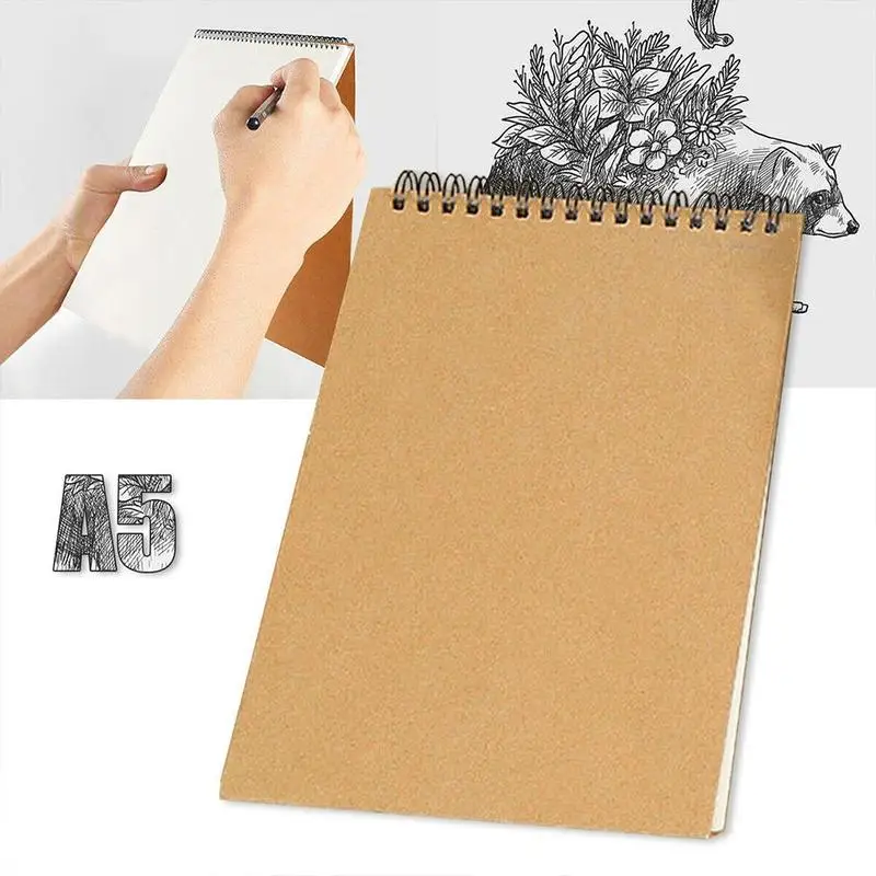 Винтажная А3/А4/А5 30 листов эскиз книга для рисования профессиональная карточка