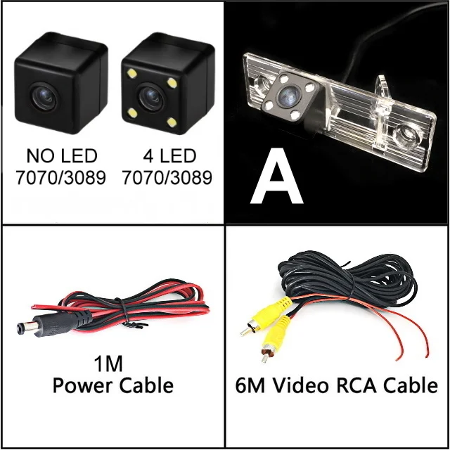 A Wire n Camera Для Chevrolet Aveo Optra Lacetti Captiva Orlando Epica Cruze Takuma Автомобильная камера заднего вида для парковки ночного видения - Название цвета: A Wire n Camera