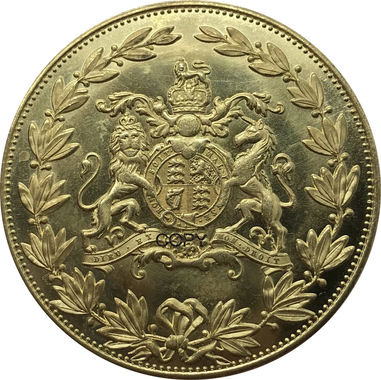 

Медная реплика монеты Великобритания 1887 года