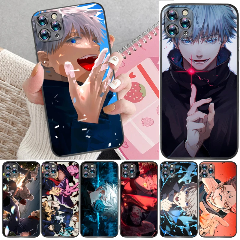 

Jujutsu Kaisen Satoru Gojo Fushiguro Megumi Yuji Itadori Sukuna Phone Case For iPhone 12 Pro Max SE 2020 Mini Cases Coque