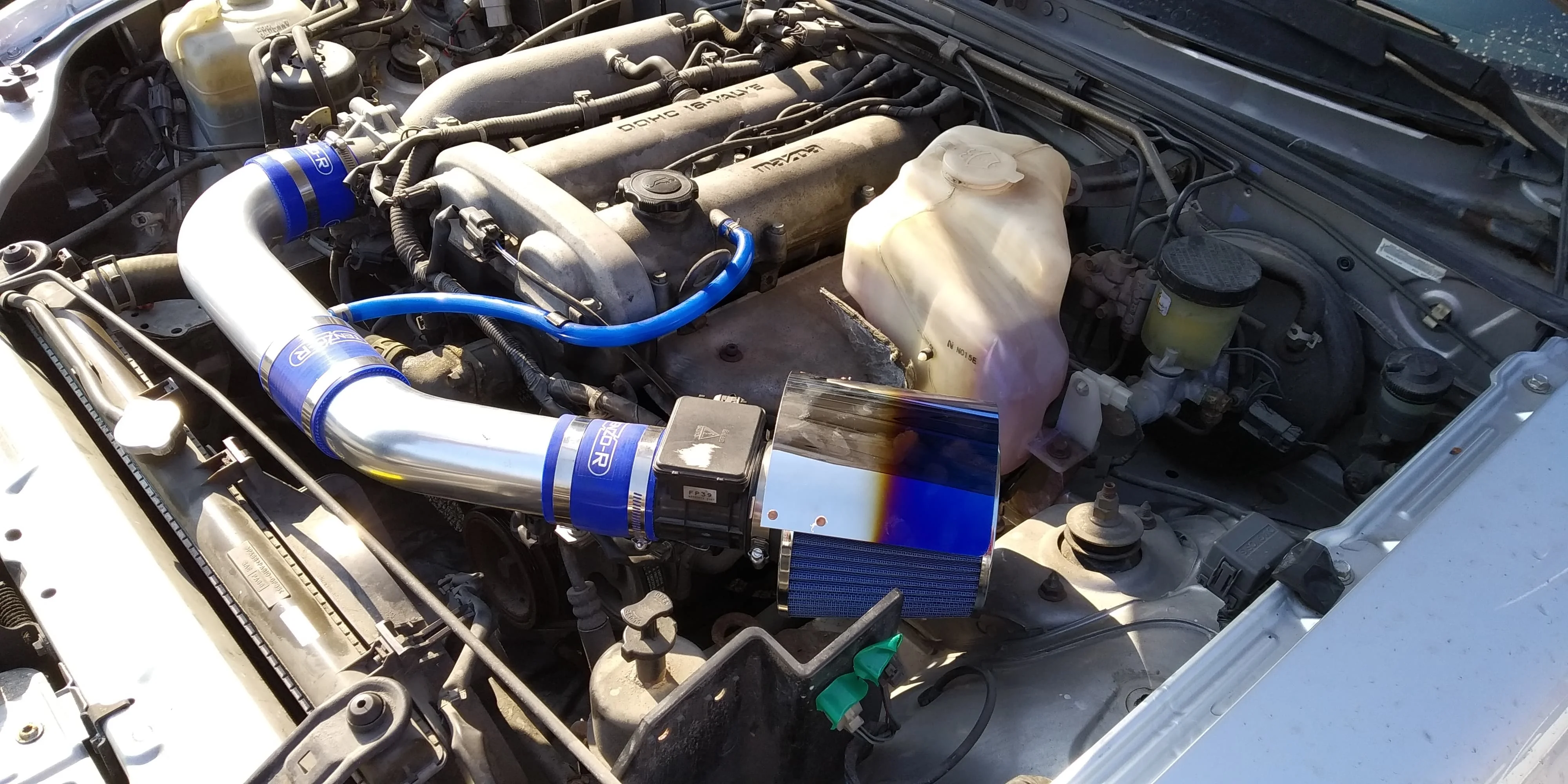 Универсальный титановый синий фильтр из нержавеющей стали воздухозаборник