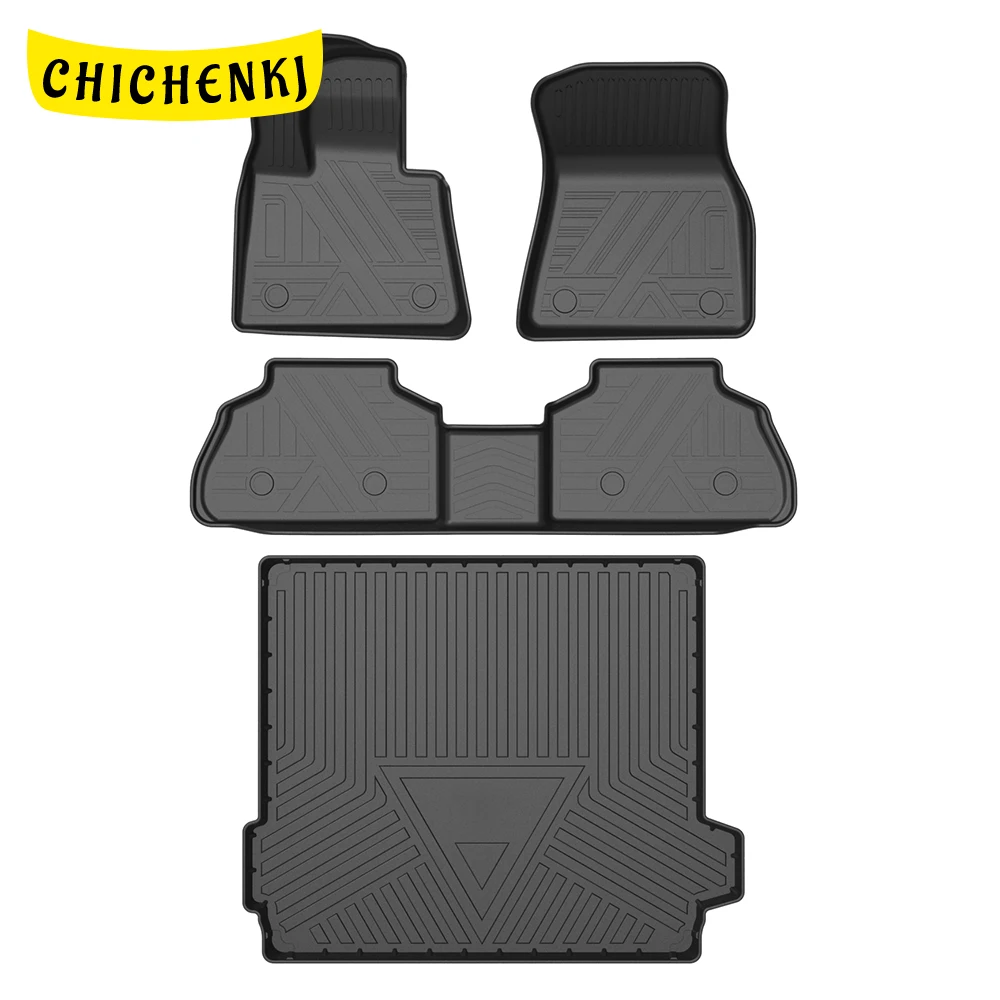 

For BMW X5 G05 2019-2021 Auto Car Floor Mats All-Weather TPE Foot Mats Odorless Pad Waterproof Tray Mat Interior Accessories