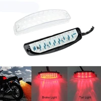 led rear lights motorcycle lighting moto tail brake light indicator lamp for atv quad kart universal cafe racer red