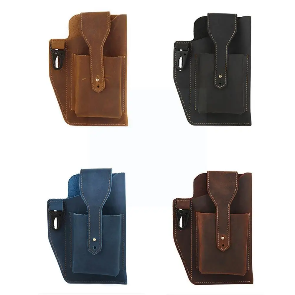 

Outdoor Tactical Belt Bag Sports Bag European And American Bag Men's Belt Popular Phone Leather Retro C3n4