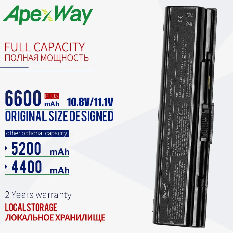Аккумулятор 11 1 V для Toshiba PA3533U 1BAS PA3535U PA3534U 1BRS L205 L200 L550 M215 A210 A200|battery for toshiba|battery toshiba