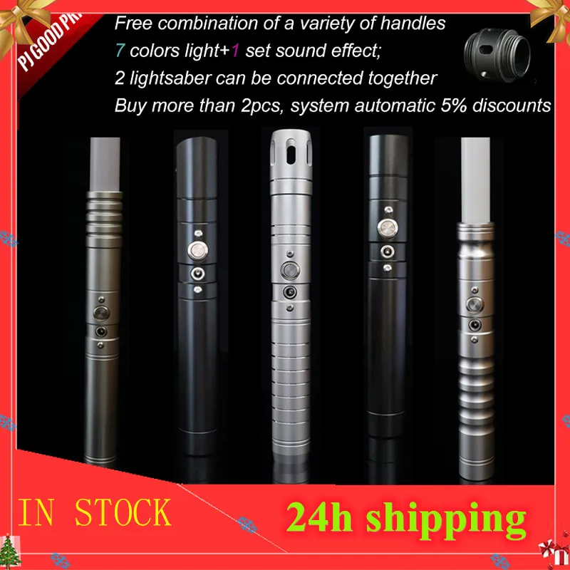 Световой меч Rgb с металлической ручкой и лезвием из поликарбоната лазерный Yanqing