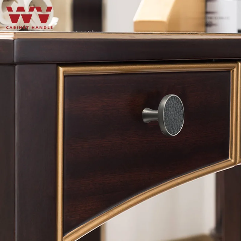 WV американские кожаные ручки для мебели мягкие минималистичные дверного шкафа и