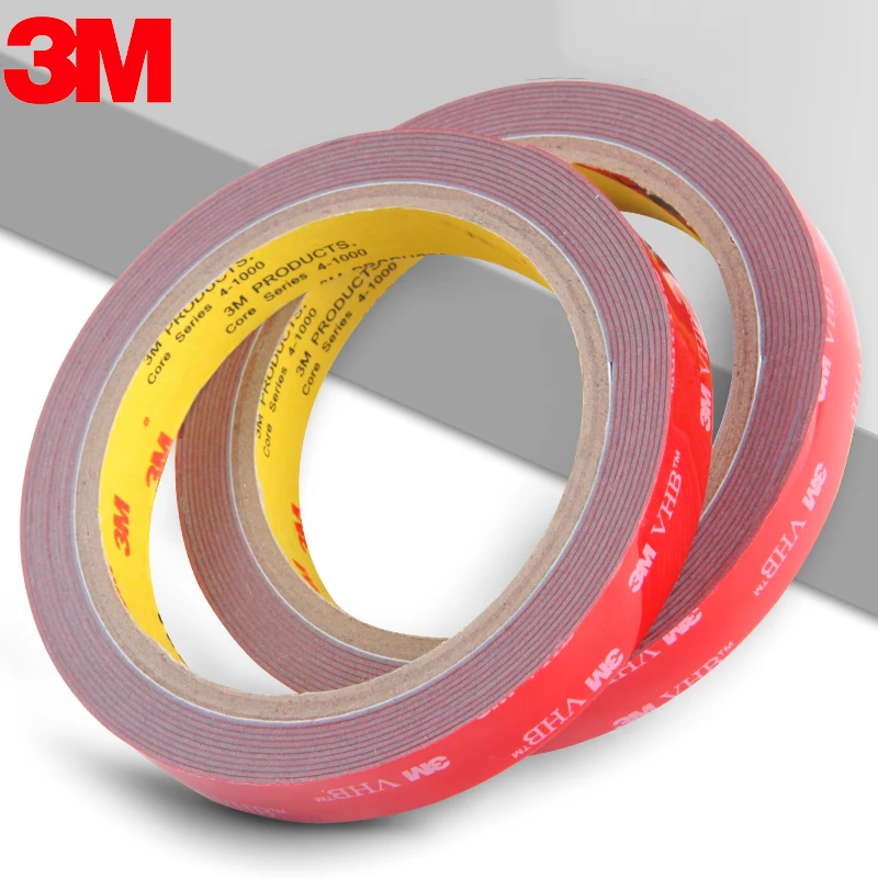 

3M VHB Car Special Double Sided Tape Acrylic Foam High-Viscosity Mounting High-Quality Reuse For Photo Frame Kitchen Wall Decor