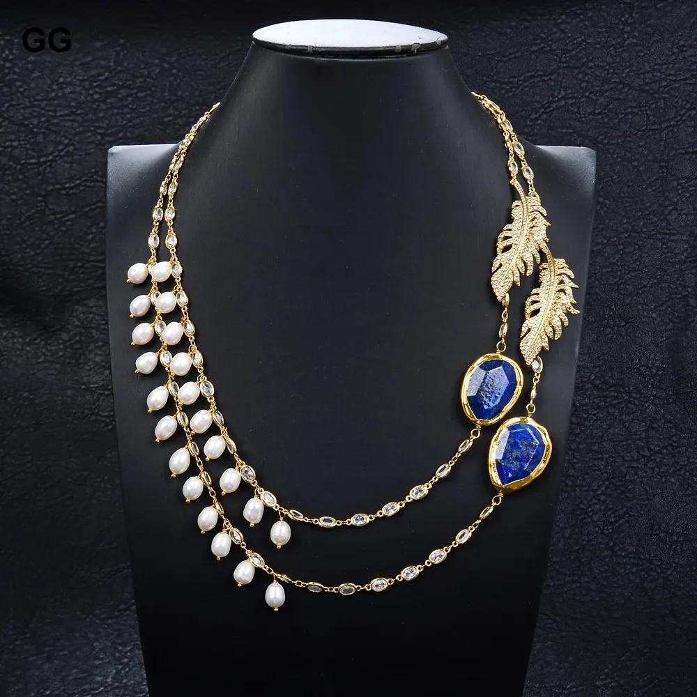 Ожерелье GG Jewelry 22 дюйма с пресноводной магнитной цепочкой кубическим