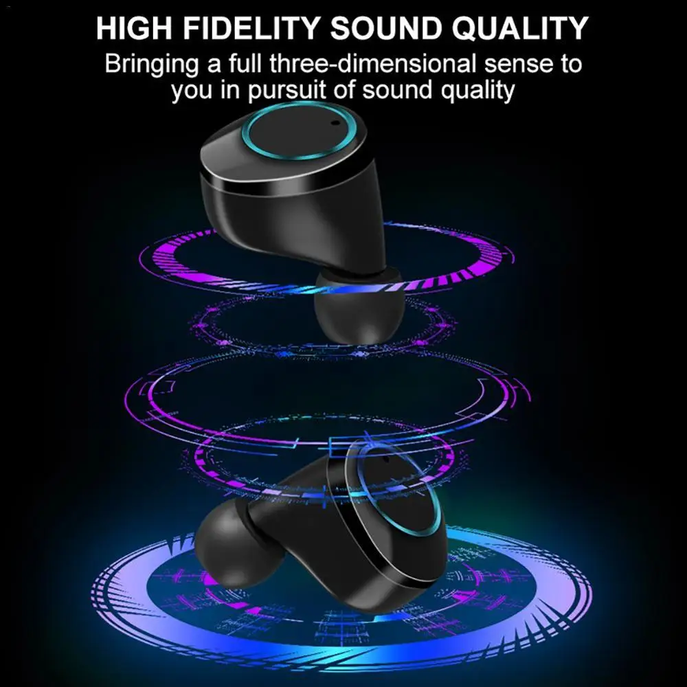 X6 Pro TWS беспроводные Bluetooth наушники IPX7 безпроводные Hifi стерео Беспроводная блютуз