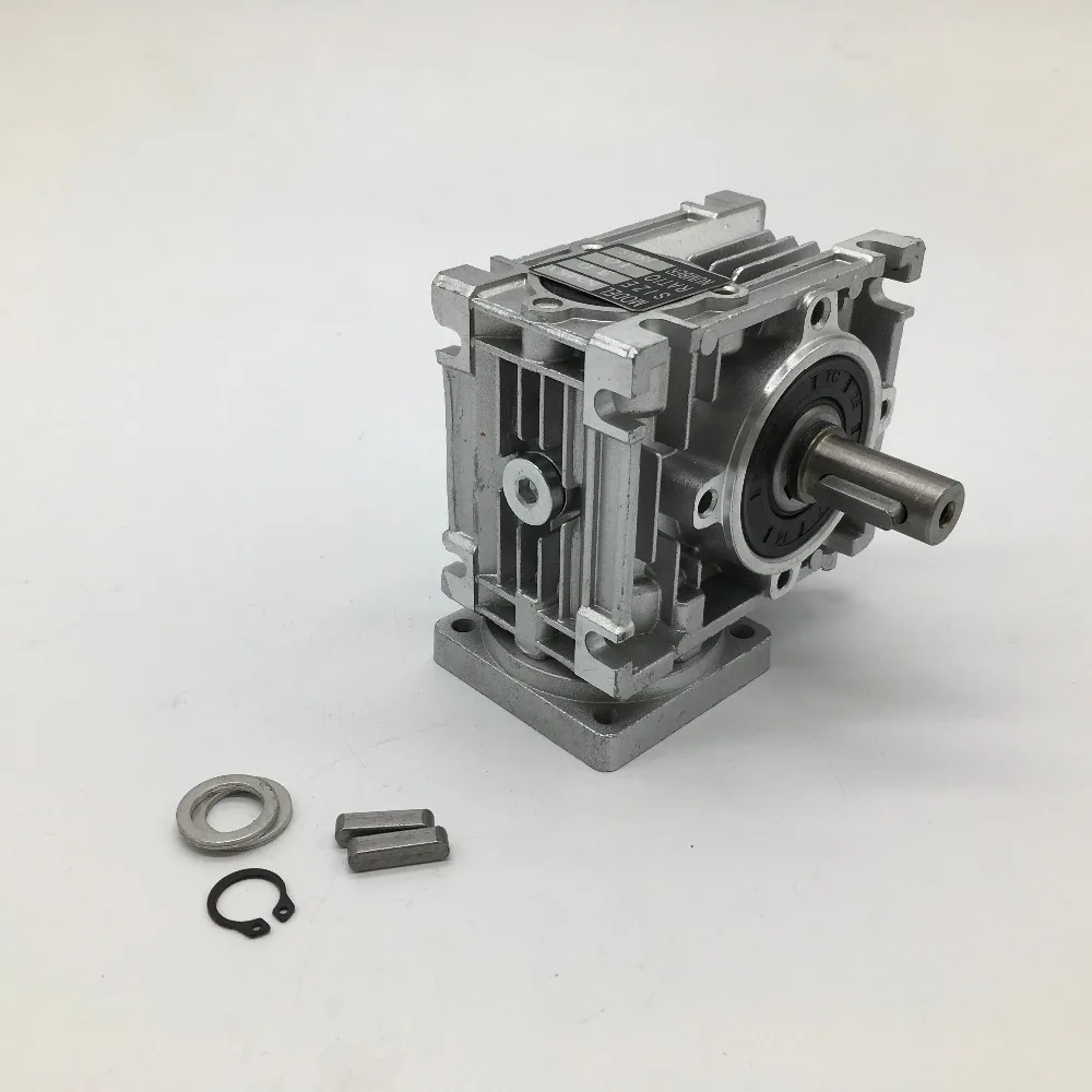 5:1 червячная коробка передач RV030 редуктор скорости 14 мм выход с Nema23 шаговый