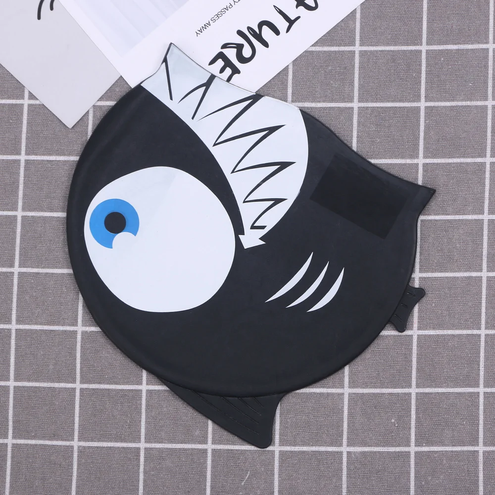 

2pcs Kids Unisex Waterproof Silicone Cartoon Swimming Cap Dog Animal Swimming Hat for Boys Girls Dark Blue (6)