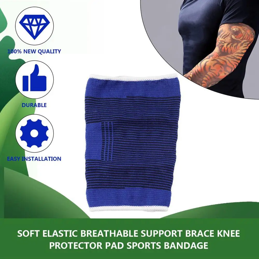 1 шт. мягкая эластичная облегающая дышащая опора наколенник для спорта бандаж