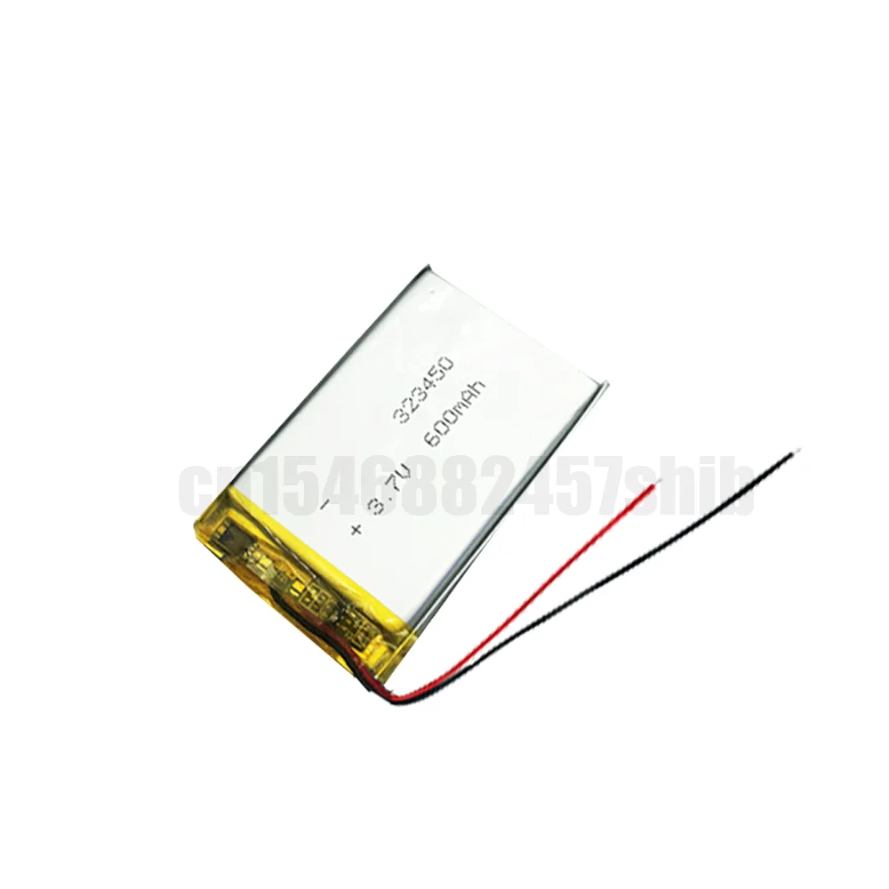 323450 3.7V 600mAh Lithium Polymer Rechargeable Battery For MP3 MP4 DVD E-book Power Bank Smart Watch Remote Control Li-ion Cell - купить по