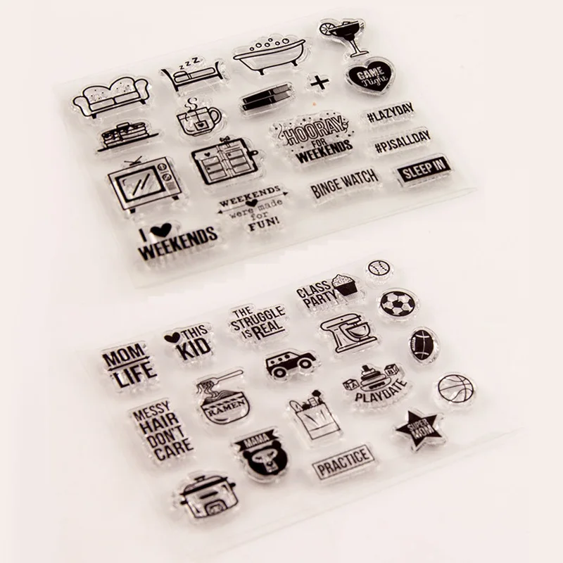 1 шт. фотоальбом Декоративная Прозрачная силиконовая печать/печать маленький