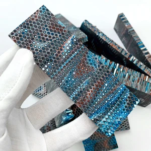 1 шт. сотовый полимерный материал C-Tek для рукоятки ножа DIY пластина полимерный составной материал 120x40x8 мм