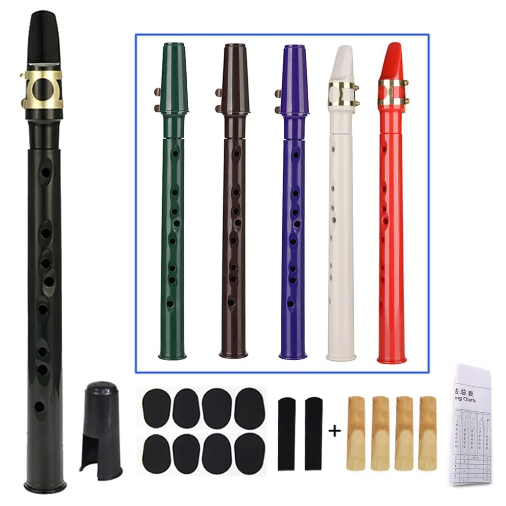 

Mini Pocket Saxophone Little Sax Instrument Set With Reeds Pads Bag Ligature Backup Reeds Resin Reed Finger Charts For Beginner