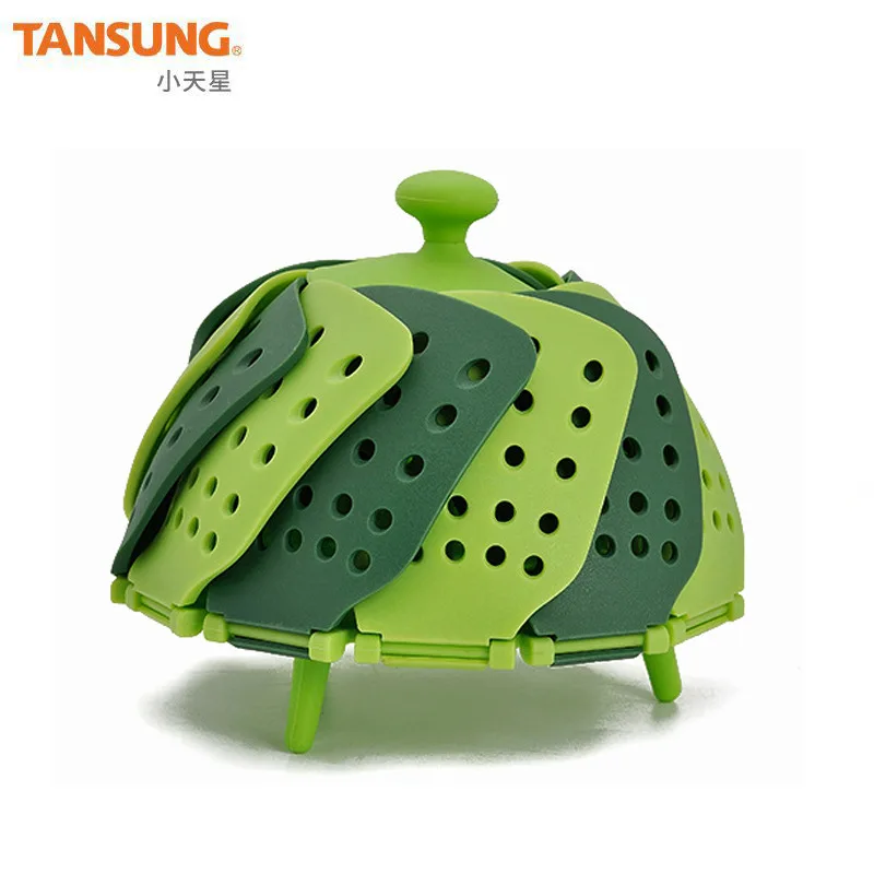 Бытовой отпариватель для пищевых продуктов складной пластиковый лотоса большой