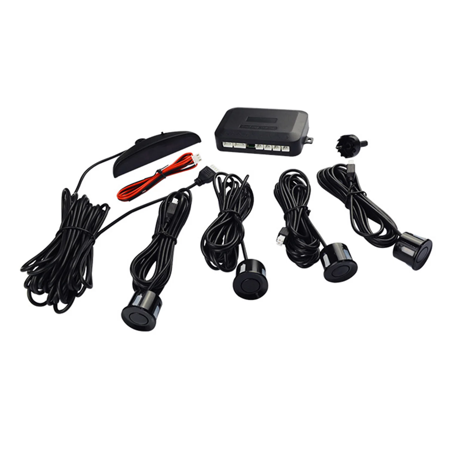 Universal 12V Car Parking Radar Monitor Detector System Backlight Display Vehicle Detective Tool for Van SUV | Автомобили и