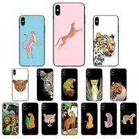 yndfcnb wild animal cheetah painting printed phone case for iphone 11 12 mini pro max x xs max 6 6s 7 8 plus 5 5s 5se xr se2020
