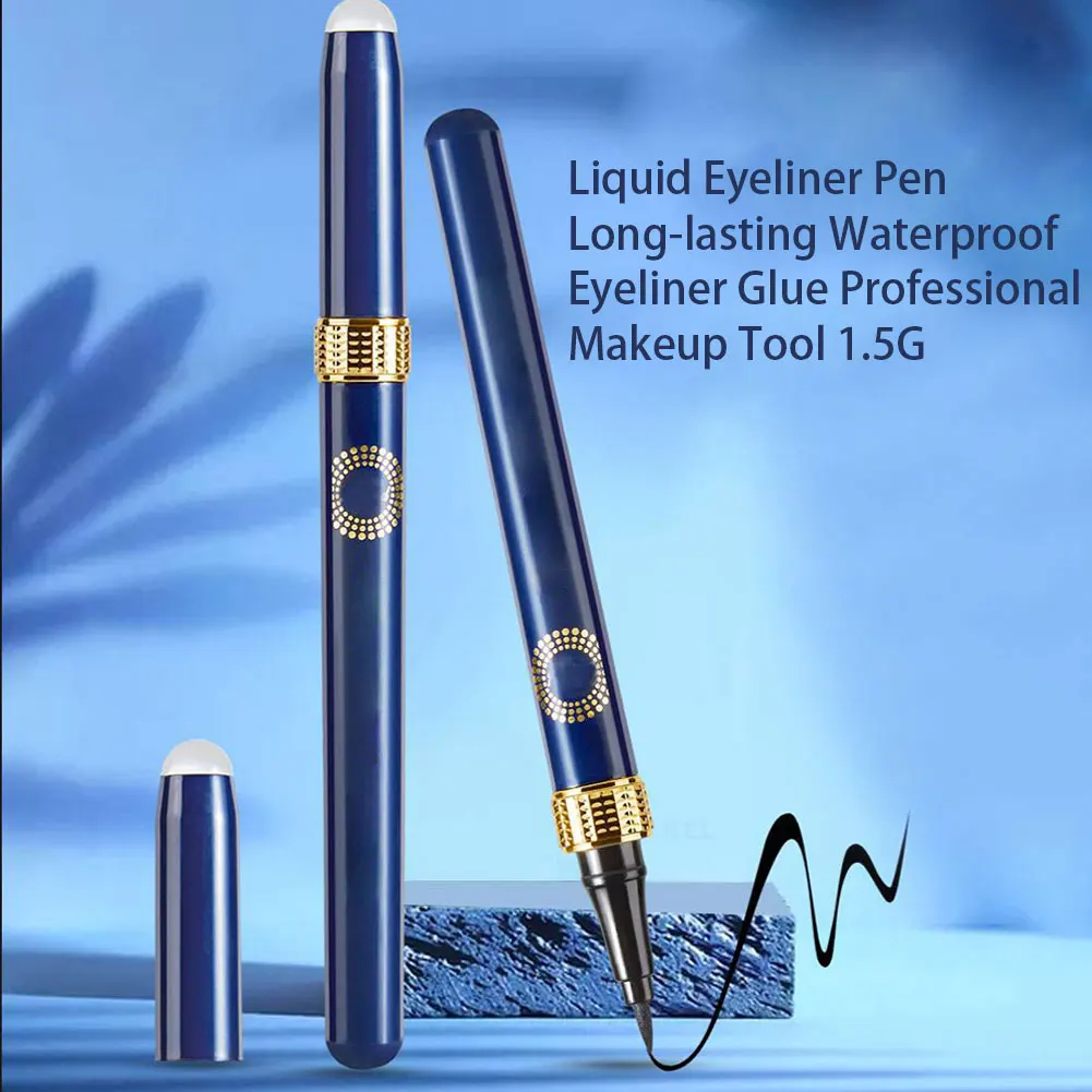 

New Liquid Eyeliner Makeup Eye Liner Pen Long-Lasting Waterproof Eyeliner Pencil Glue Cosmetics Makeup Tool Eyes Makeup 1.5g