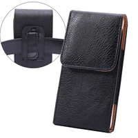 leather cell phone pouch with belt clip cover for iphone 8 7 6 carrying sleeve for samsung galaxy s4 s3 j7 2017 for xiao