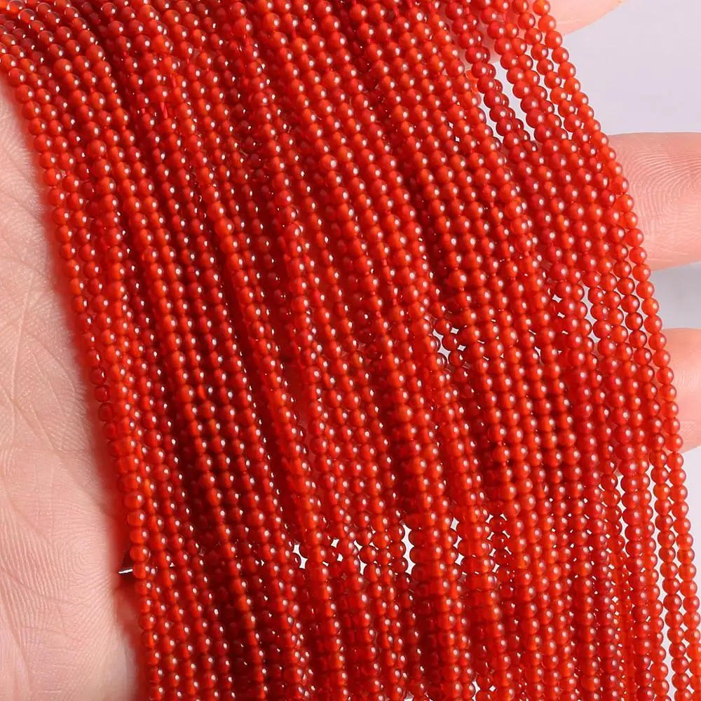 

Natural Stone Red Agates Punch Loose Beads for Trending Jewelry Accessories Making DIY Female Craft Bracelet Necklace