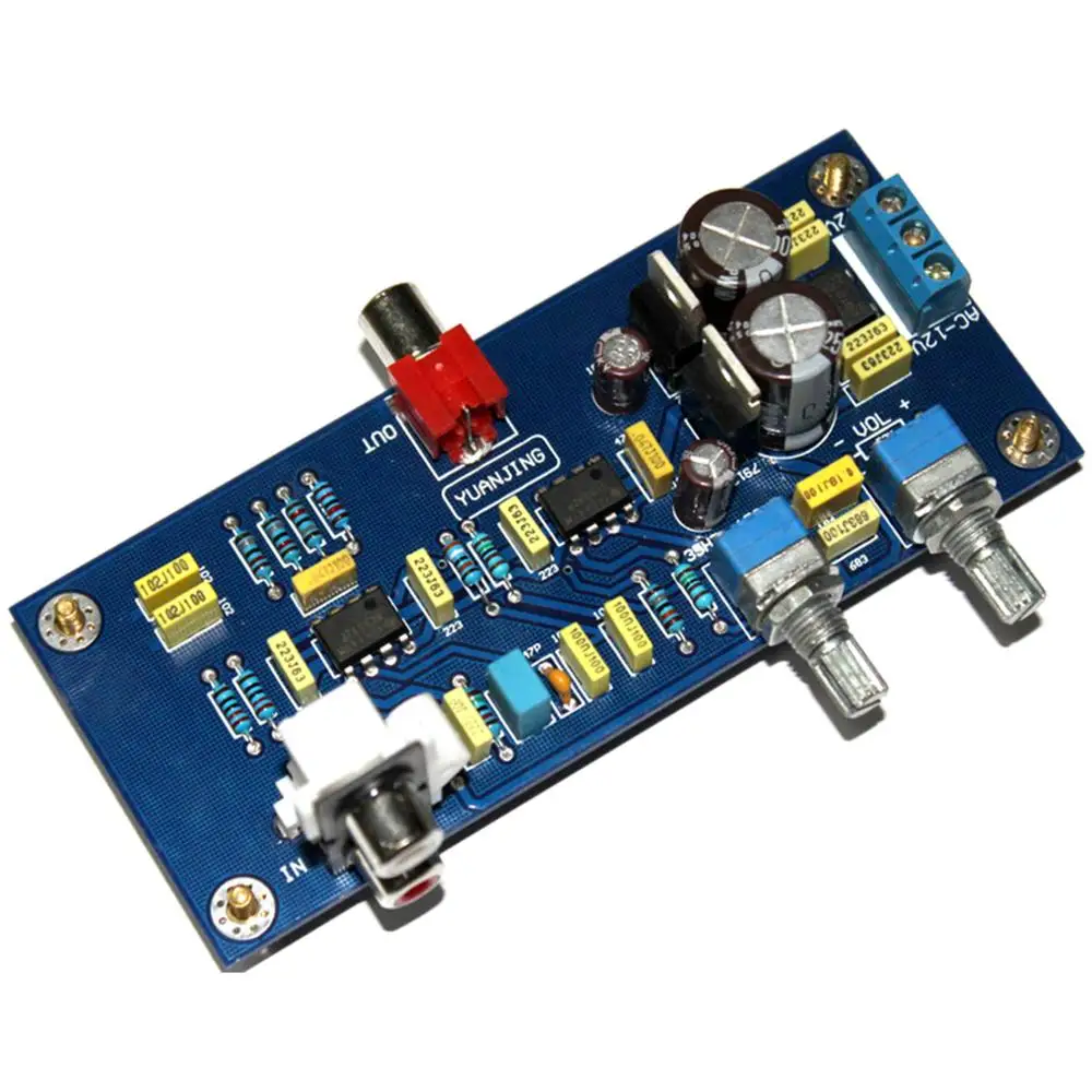 Плата усилителя для низкочастотного с регулировкой громкости сабвуфера NE5532 YJ0030 |