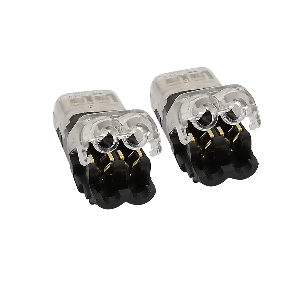 

5Pcs/lot 2Pin Universal Compact Wire Wiring Connector 2 Pin 2 Way H Shape Conductor Crimp Terminal Block with Lever AWG 18-24