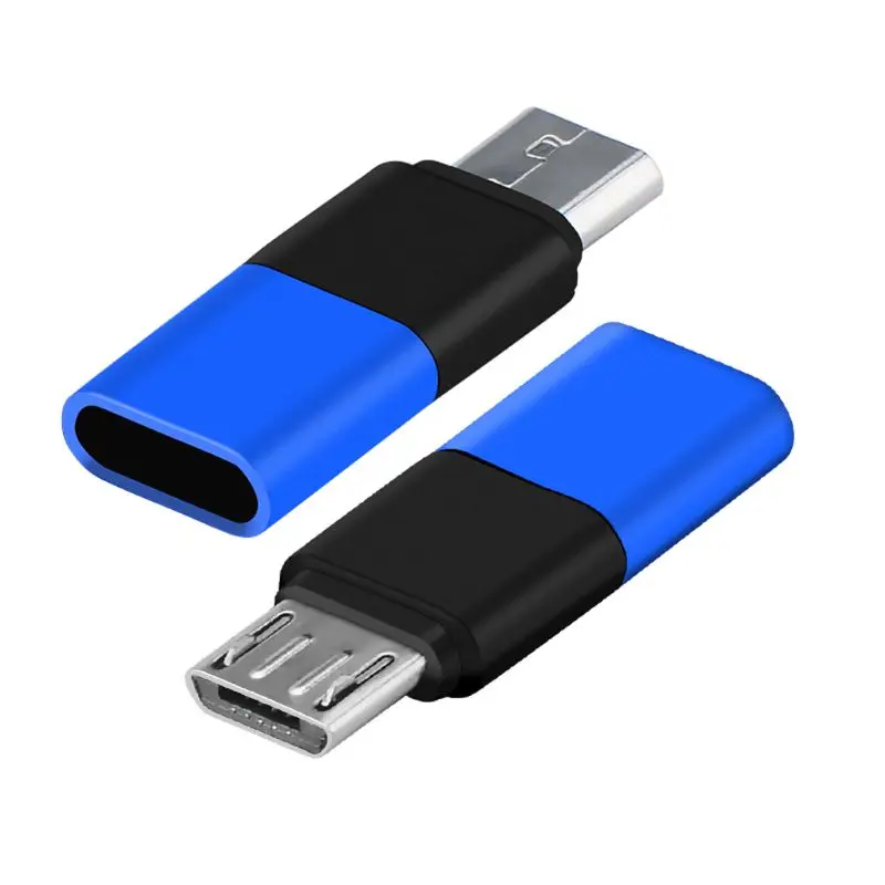 as the picture shows Алюминиевый сплав Micro USB Мужской к type C Женский адаптер конвертер Разъем для samsung huawei Xiaomi Android телефон планшет - Цвет: as the picture shows