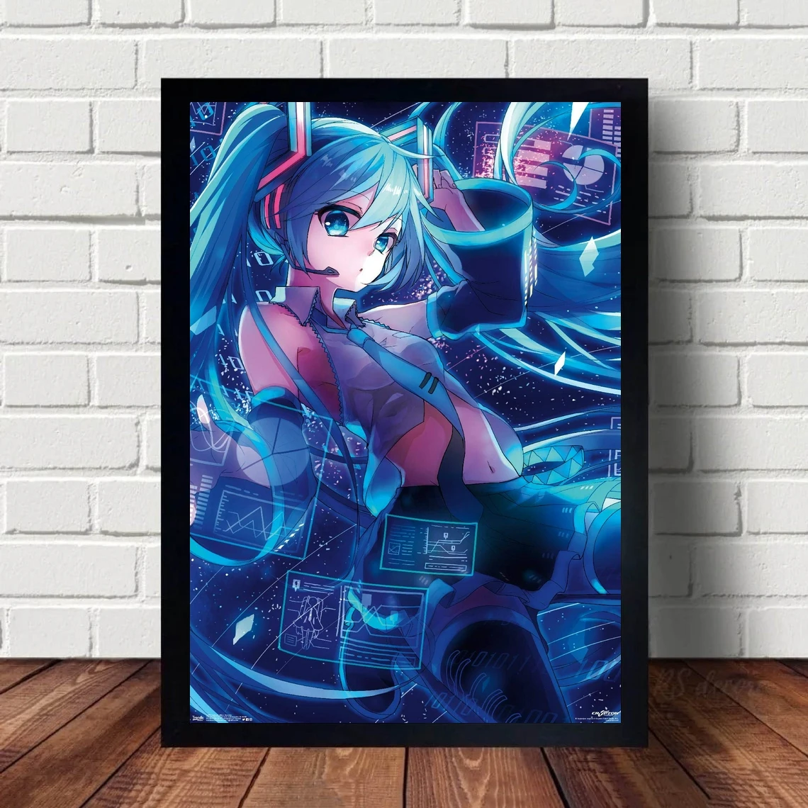 

Anime Your Highness Poster Blue Twin Ponytail Anime Girl Canvas Painting Anime Posters Wall Decor Wall Art Home Decor